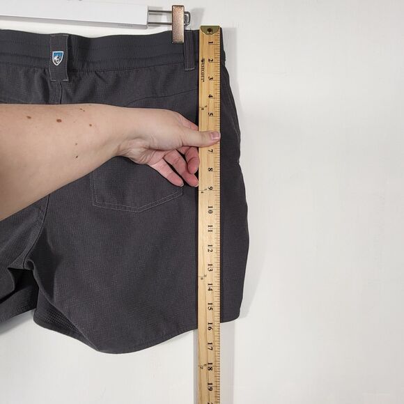 Kuhl Stratus Shorts Women 14 Grey Outdoor Workout Hiking Lightweight Comfort - Picture 9 of 10